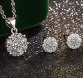 Exquisite 925 Sterling Silver AAAAA Zirconia Jewelry Set for Women
