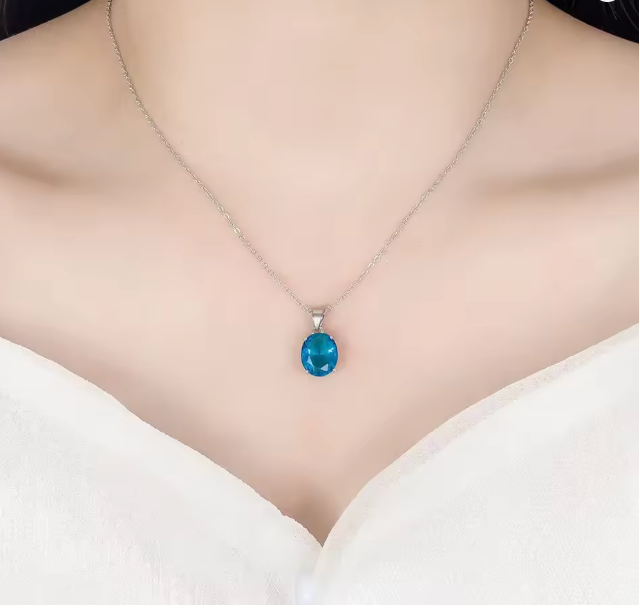 925 Sterling Silver Ellipse Zircon Jewelry Set for Women