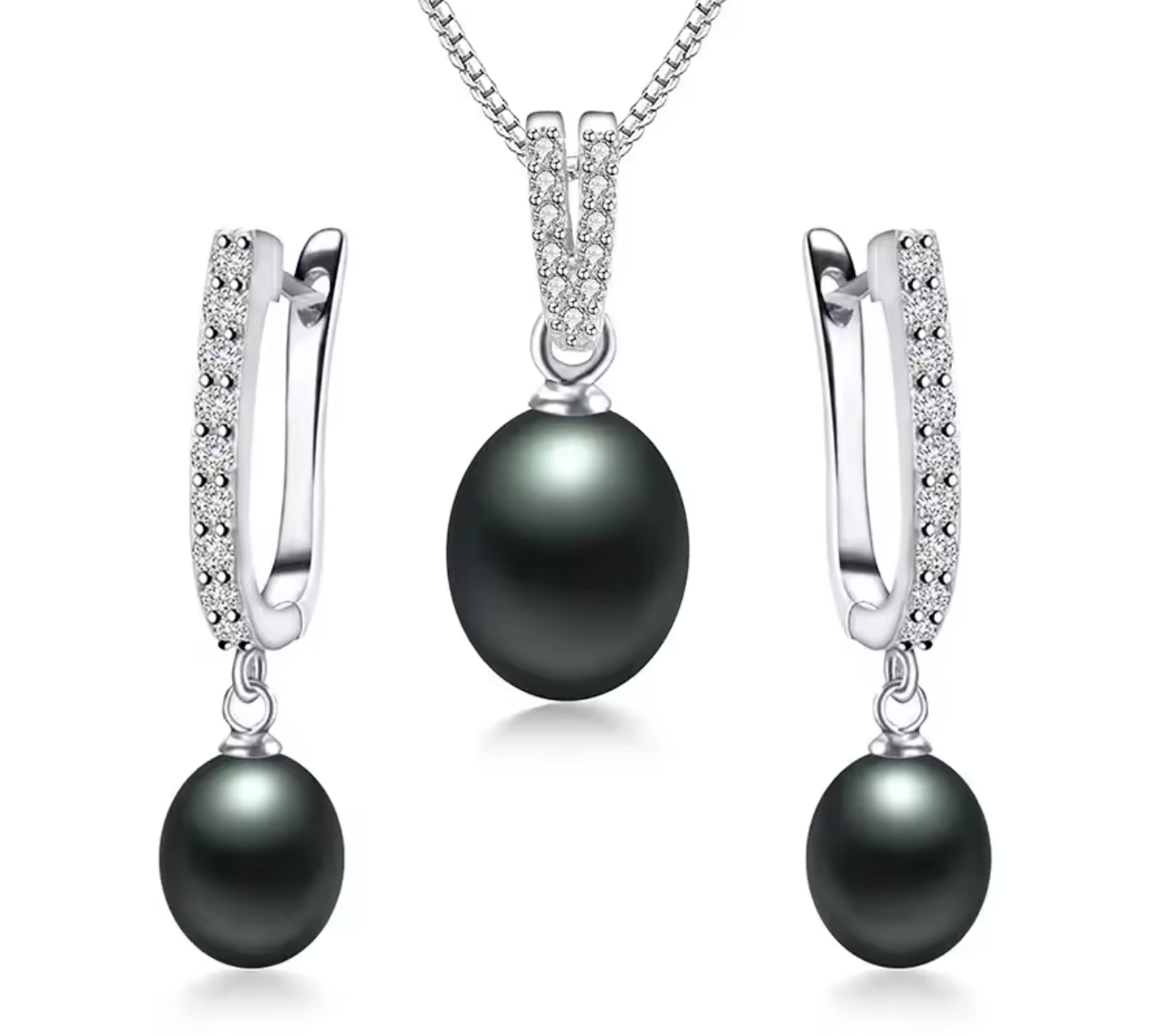 Horseshoe Freshwater Pearl Jewelry Set for Women