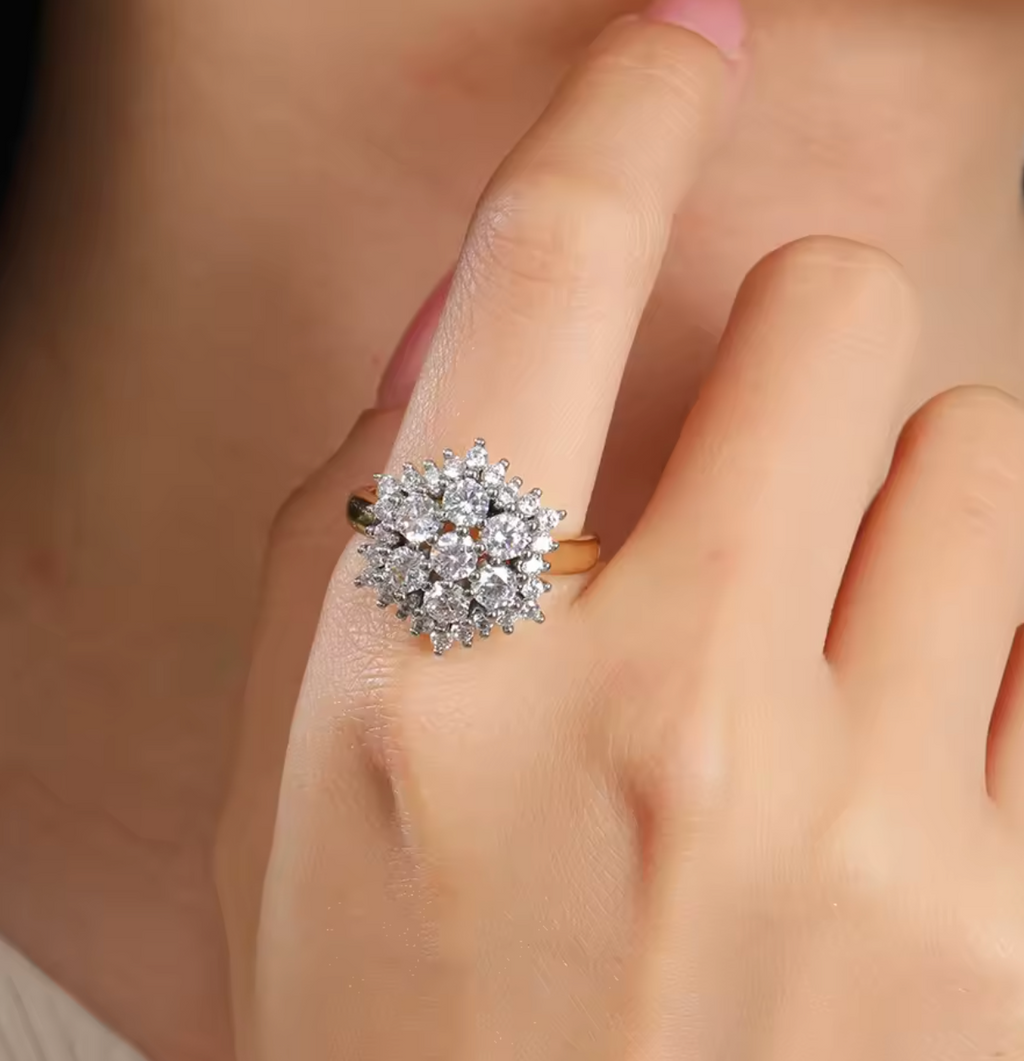14K Gold-Plated Earrings & Ring for Women