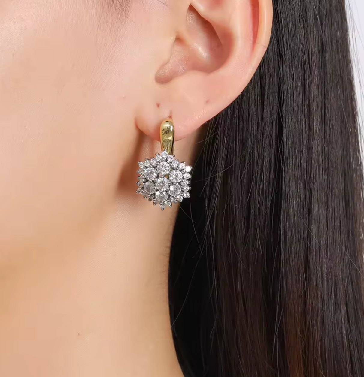 14K Gold-Plated Earrings & Ring for Women